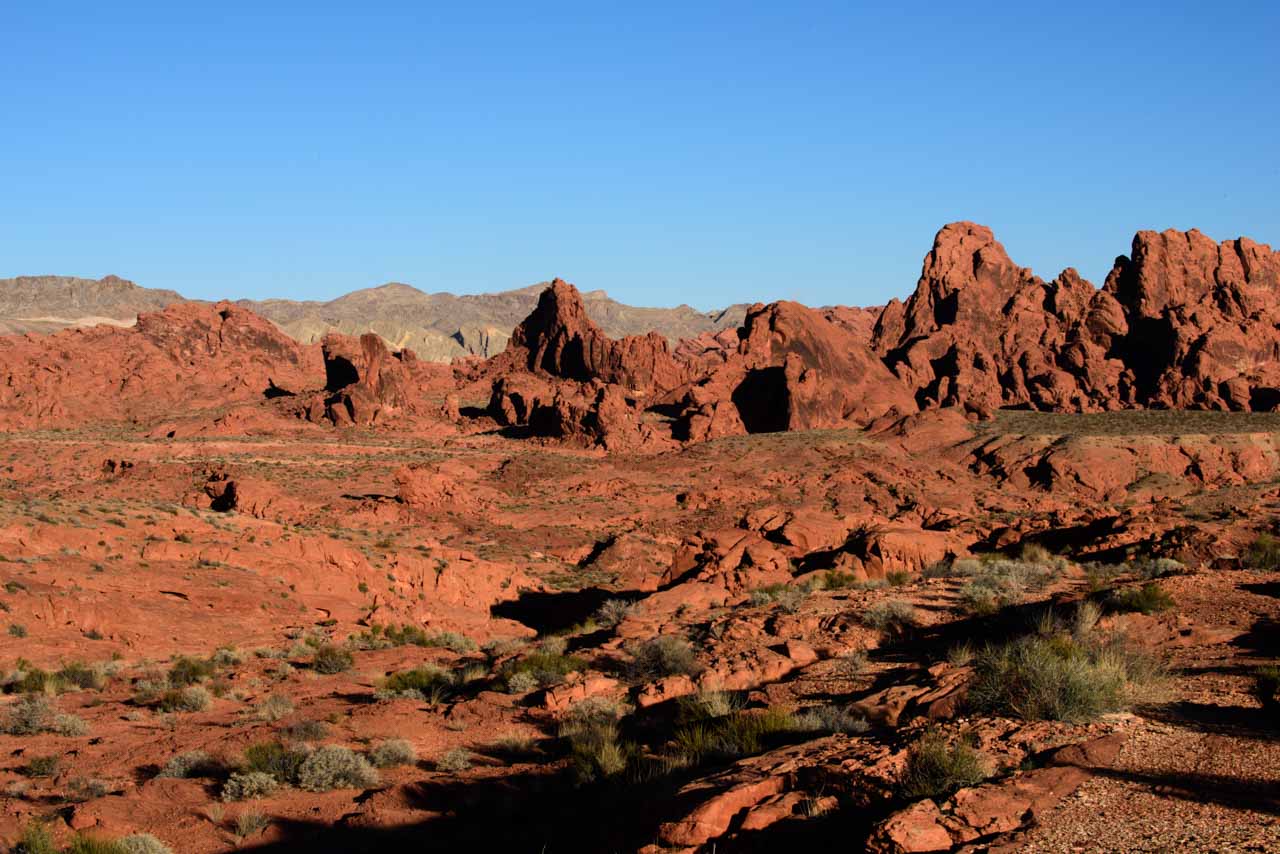 Formes, structures et textures dans Valley of Fire dans le Nevada.