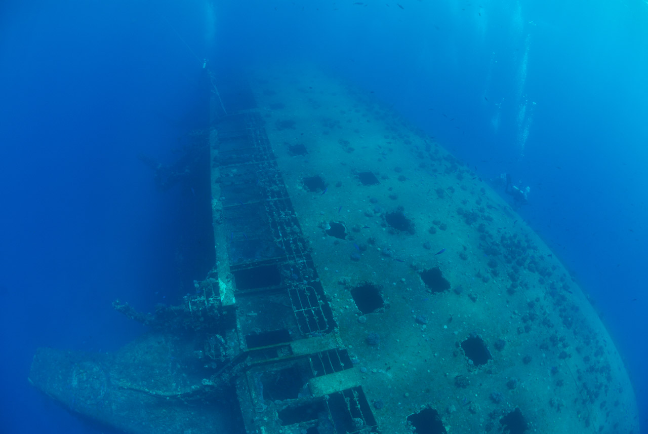 The wreck of Salem Express off Safaga in the Red Sea, Egypt.