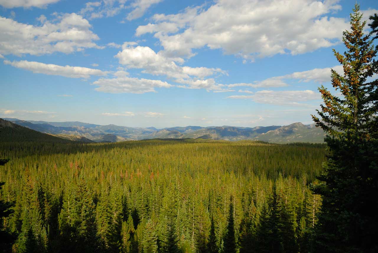 Les montagnes rocheuses dans le Colorado aux Etats-Unis.