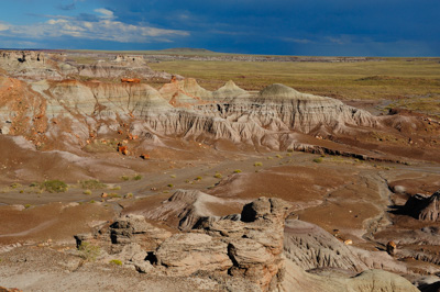 Paysages de la forêt pétrifiée dans l'état de l'Arizona. Photographies par Amar Guillen.