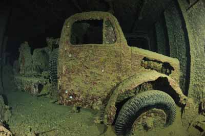 The wreck of Thistlegorm in the Red Sea. Photographs by Amar Guillen.