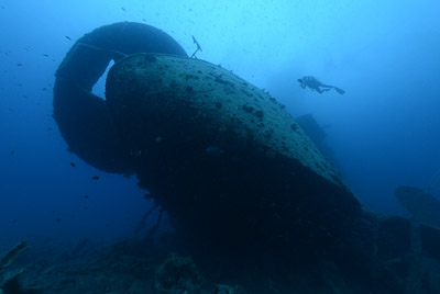 The wreck of Thistlegorm in the Red Sea. Photographs by Amar Guillen.