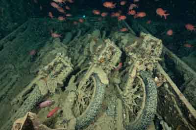 The wreck of Thistlegorm in the Red Sea. Photographs by Amar Guillen.