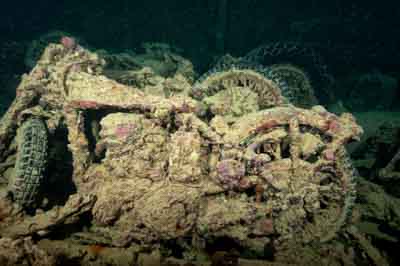 The wreck of Thistlegorm in the Red Sea. Photographs by Amar Guillen.