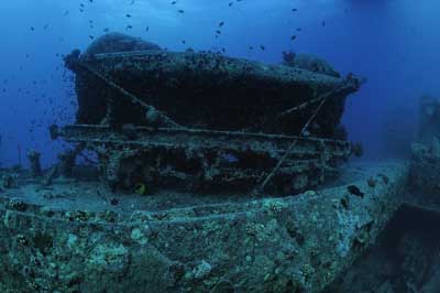 The wreck of Thistlegorm in the Red Sea. Photographs by Amar Guillen.