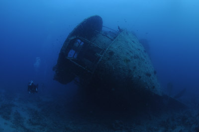 The wreck of Thistlegorm in the Red Sea. Photographs by Amar Guillen.