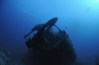 The wreck of Thistlegorm in the Red Sea. Photographs by Amar Guillen.