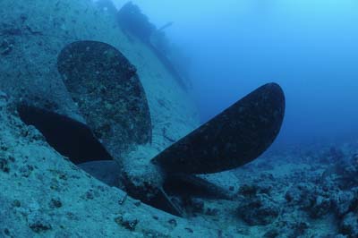 The wreck of Thistlegorm in the Red Sea. Photographs by Amar Guillen.