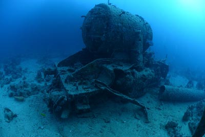 The wreck of Thistlegorm in the Red Sea. Photographs by Amar Guillen.