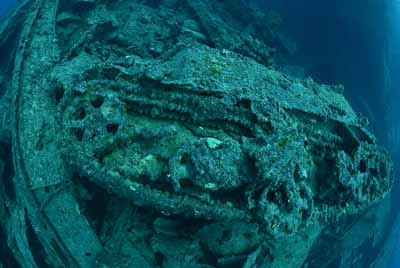 The wreck of Thistlegorm in the Red Sea. Photographs by Amar Guillen.