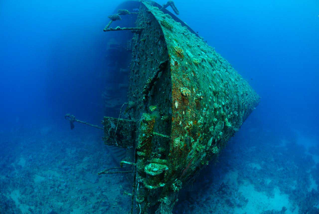 L'épave du Salem Express au large de Safaga en Mer Rouge en Egypte.