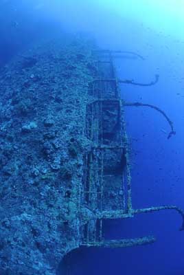 Brother Islands in the Red Sea off the coast of Egypt. Photographs by Amar Guillen.