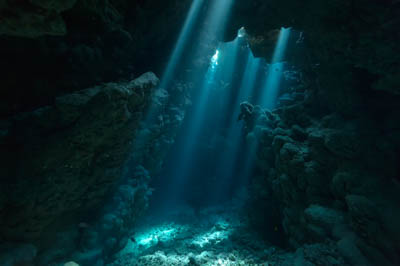 Cave of Shaab Claudio in the Red Sea. Photographs by Amar Guillen.
