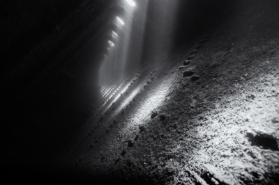 The Umbria wreck laying off the coast of Sudan. Photographs by Amar Guillen.