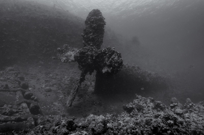 The Umbria wreck laying off the coast of Sudan. Photographs by Amar Guillen.