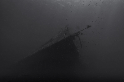 The Umbria wreck laying off the coast of Sudan. Photographs by Amar Guillen.