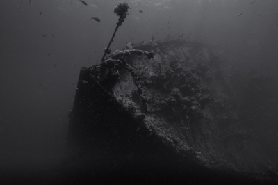 The Umbria wreck laying off the coast of Sudan. Photographs by Amar Guillen.