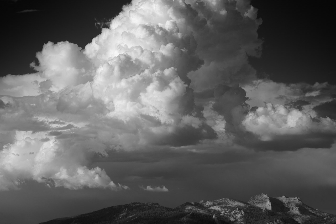 Clouds over Yosemite National Park in California, USA.