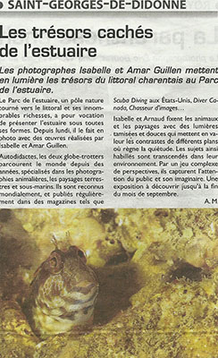 Article paru dans le quotidien Le Littoral du 5 juillet 2013