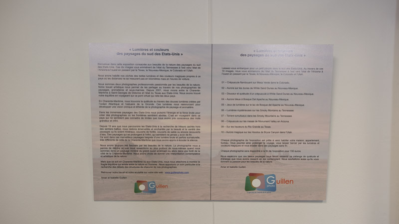 L'exposition 'Lumières et couleurs des paysages du sud des Etats-Unis' est visible à la Tremblade en Charente-Maritime.