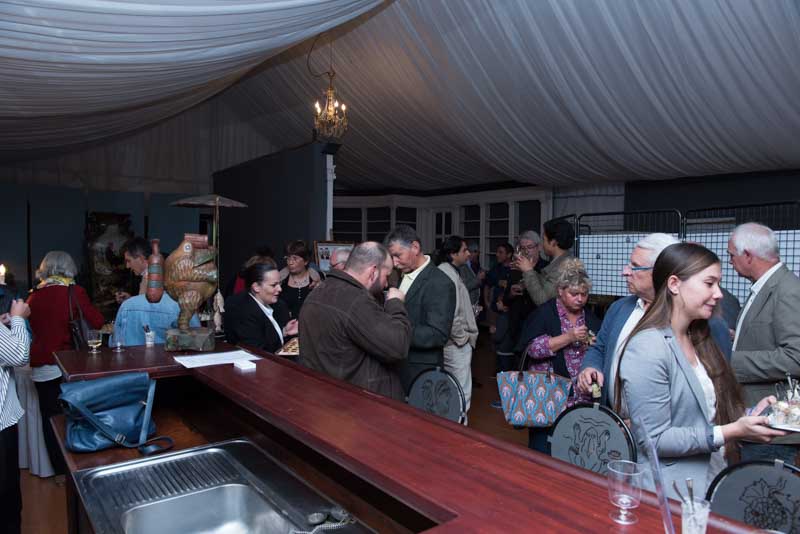 The exhibition 'Atmosphères on the ponds of la Dombes' displayed at the castle of Creusettes in the heart of la Dombes in the department of Ain in France. 
