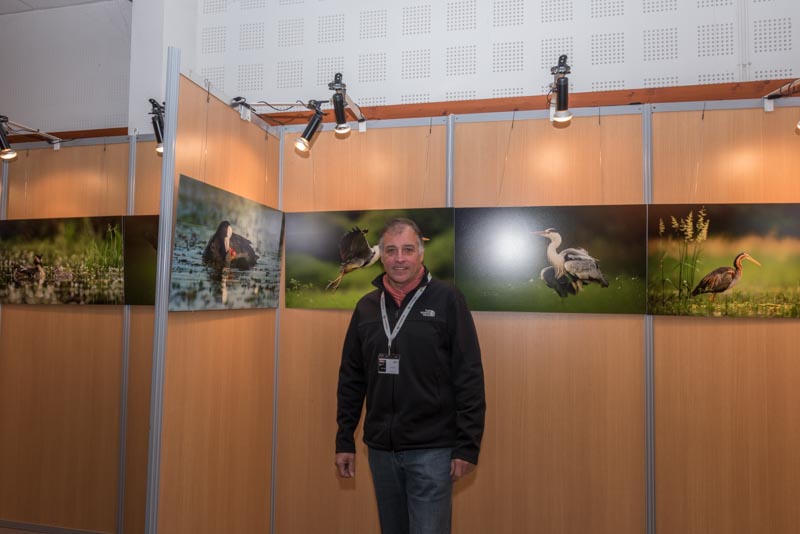 The exhibition 'Atmospheres on the ponds of the Dombes' was installed during the international nature festival of Montier en Der in November 2017.