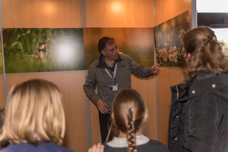 The exhibition 'Atmospheres on the ponds of the Dombes' was installed during the international nature festival of Montier en Der in November 2017.