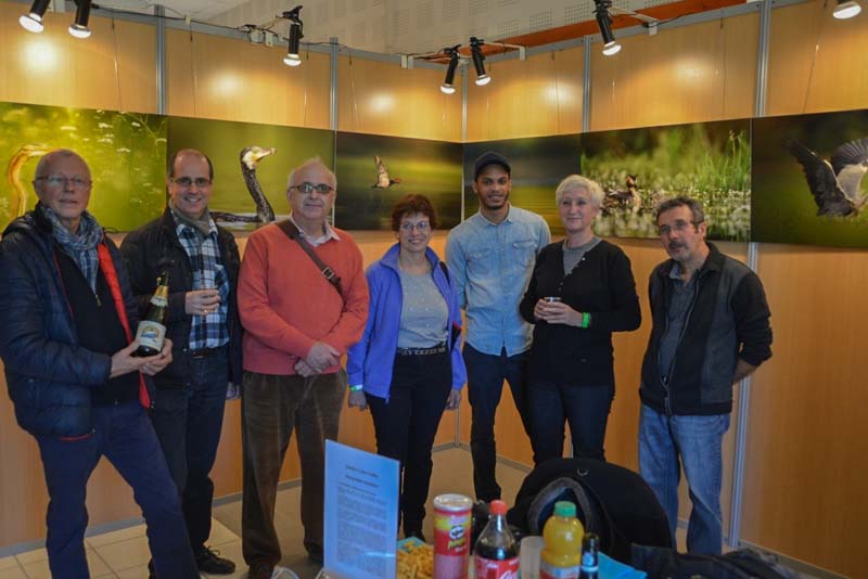 The exhibition 'Atmospheres on the ponds of the Dombes' was installed during the international nature festival of Montier en Der in November 2017.