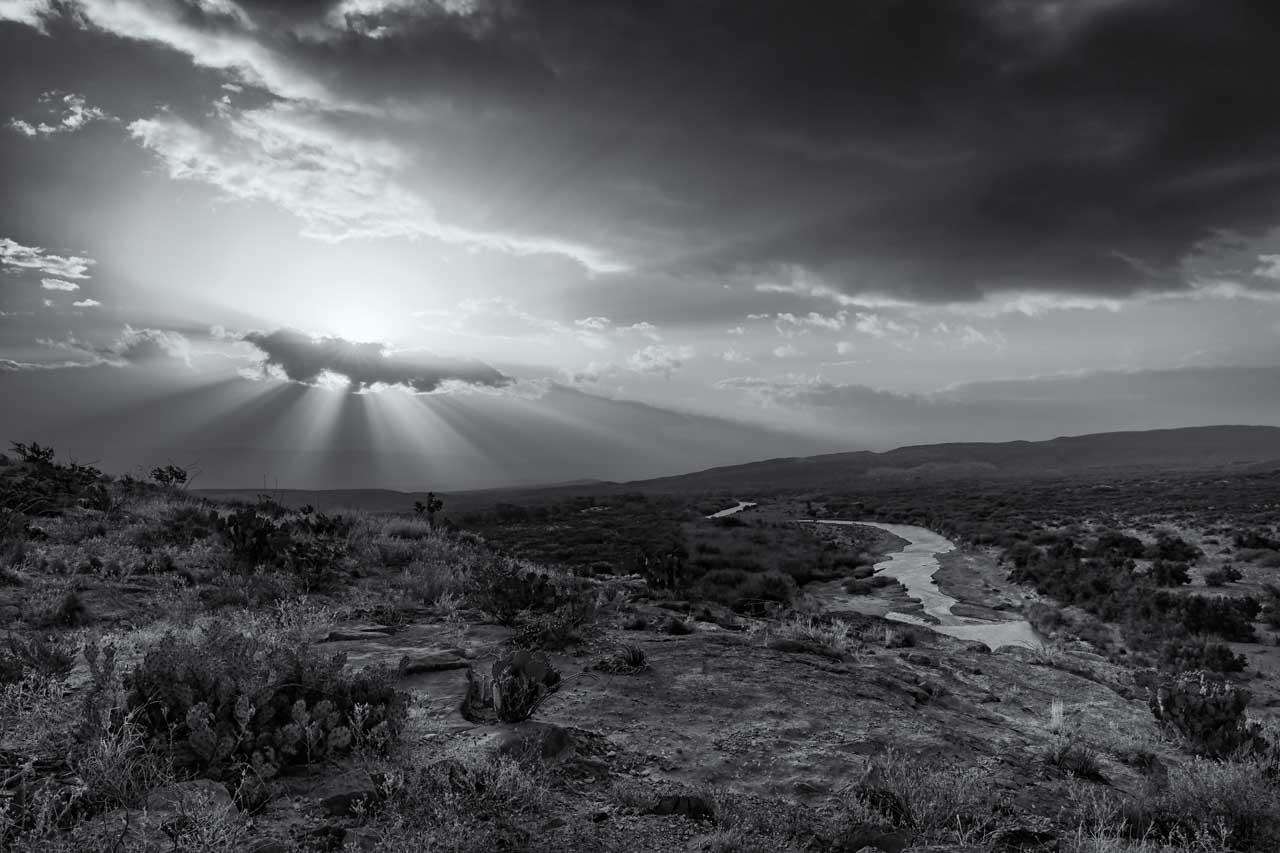 Landscape of Big Bend National Park in Texas, United States.