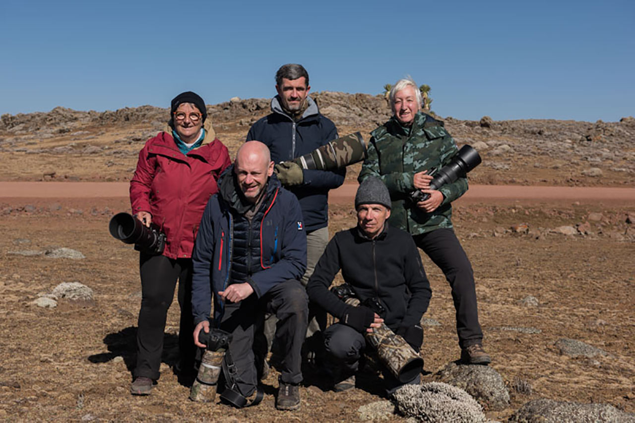 Les participants au voyage photo en Ethiopie : Laure, Ludovic, Yannick, Francis, Pascale