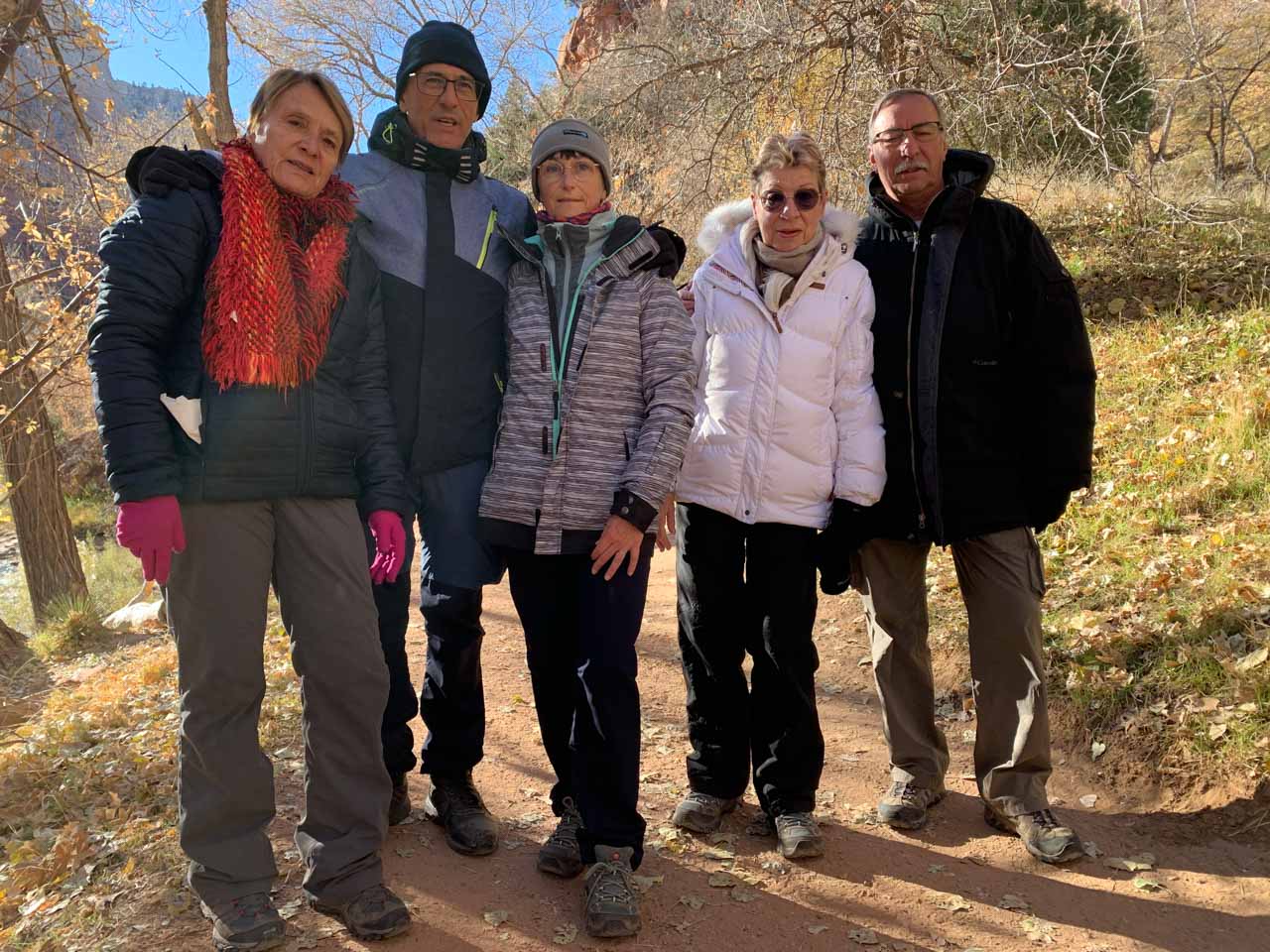 Les participants au stage de photo de paysages dans l'Utah aux Etats-Unis 19 novembre 2022.
