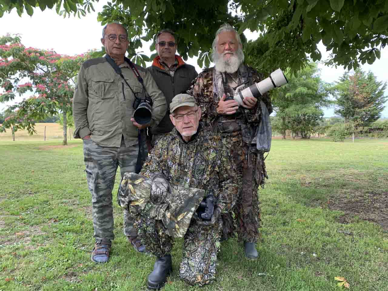 Les participants au stage de photo animalière faons du 23 juin 2023 en Charente-Maritime.