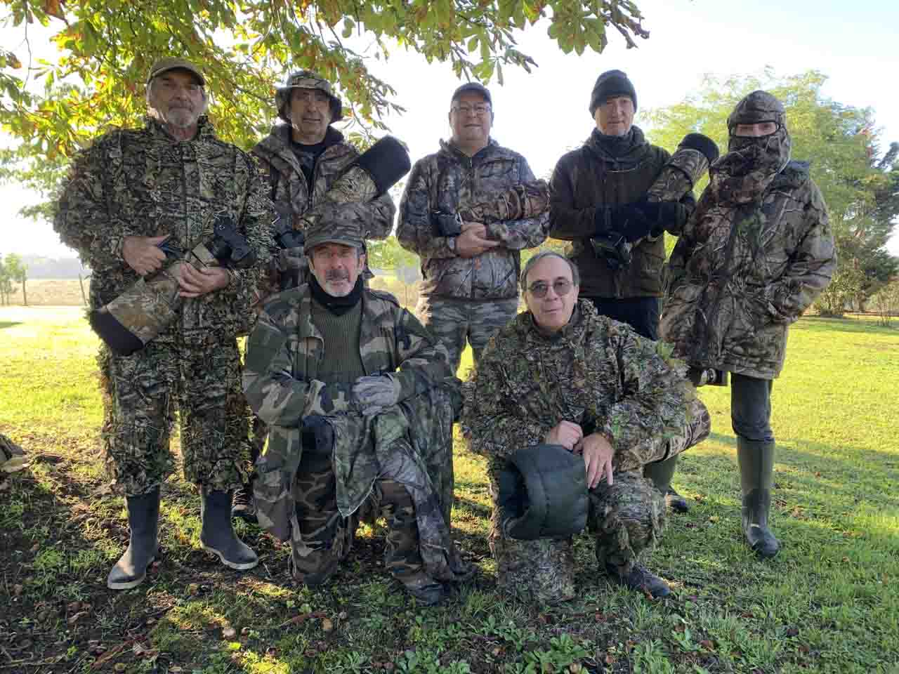 Les participants au stage de photo animalière brame du cerf du 30 septembre 2024 en Charente-Maritime.