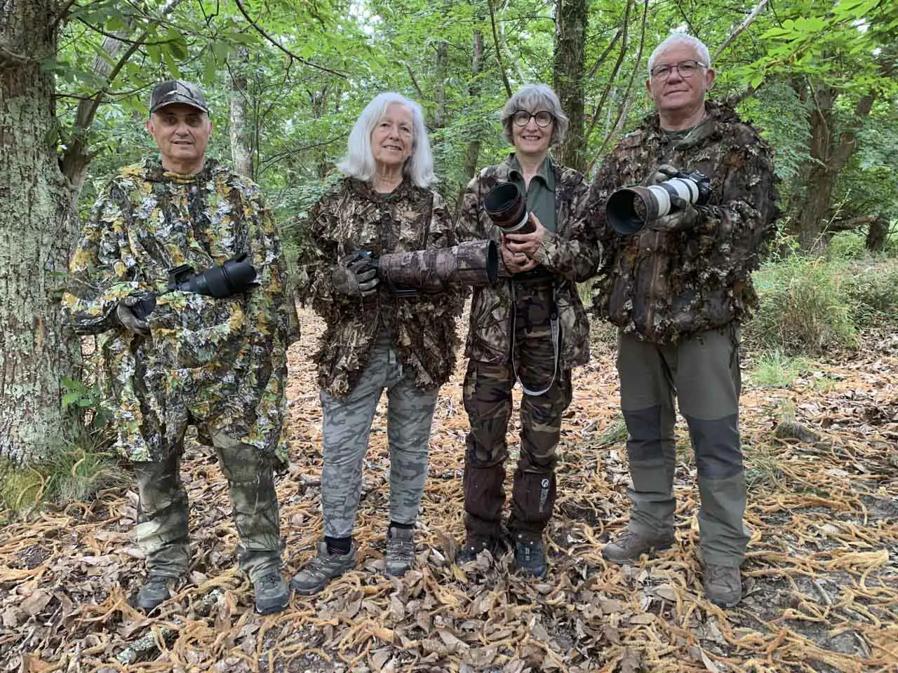 Les participants au stage de photo animalière faons du 23 juin 2025 en Charente-Maritime.
