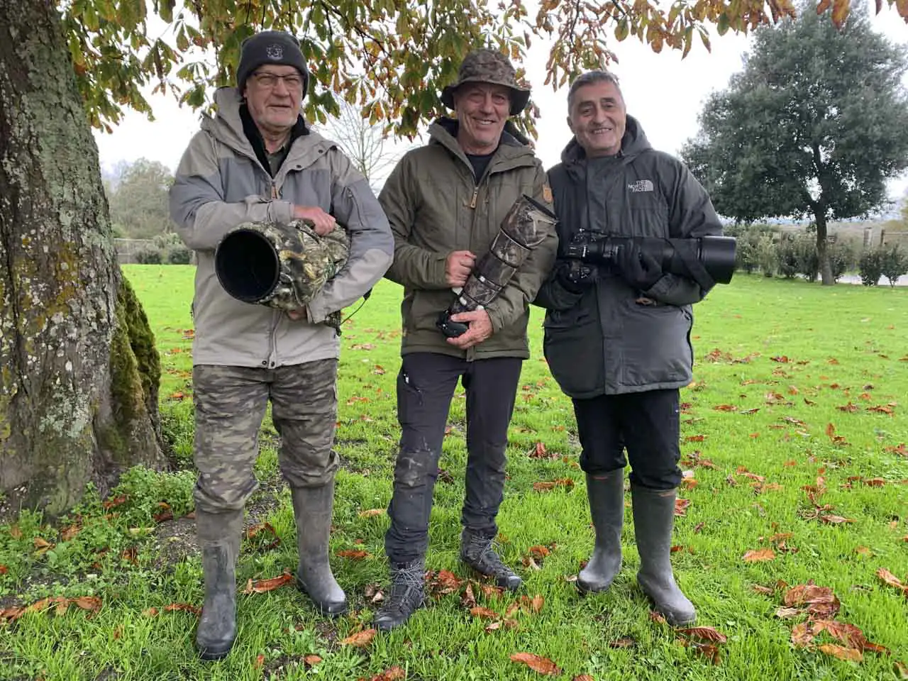 Les participants au stage de photo animalière brame du cerf du 3 novembre 2025 en Charente-Maritime.