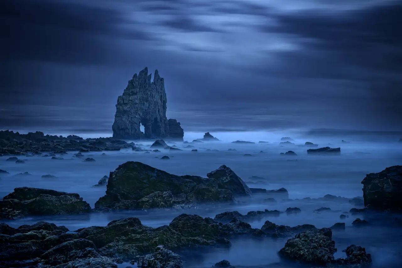 Seascape of Asturias in Spain
