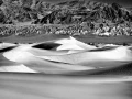 Death Valley in California in United States in black and white