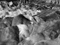 Death Valley in California in United States in black and white