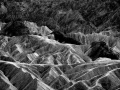 Death Valley in California in United States in black and white