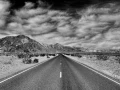 Death Valley in California in United States in black and white