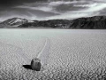 Death Valley in California in United States in black and white