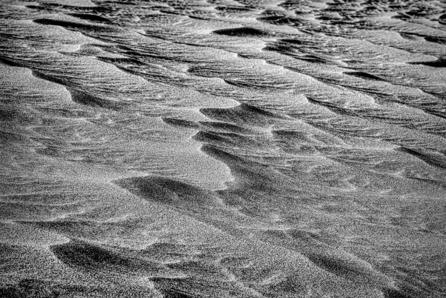 Death Valley in California in United States in black and white