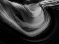 Antelope Canyon en noir et blanc.