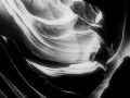 Antelope Canyon en noir et blanc.