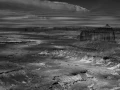 Canyonlands Island in the Sky en Utah en noir et blanc.