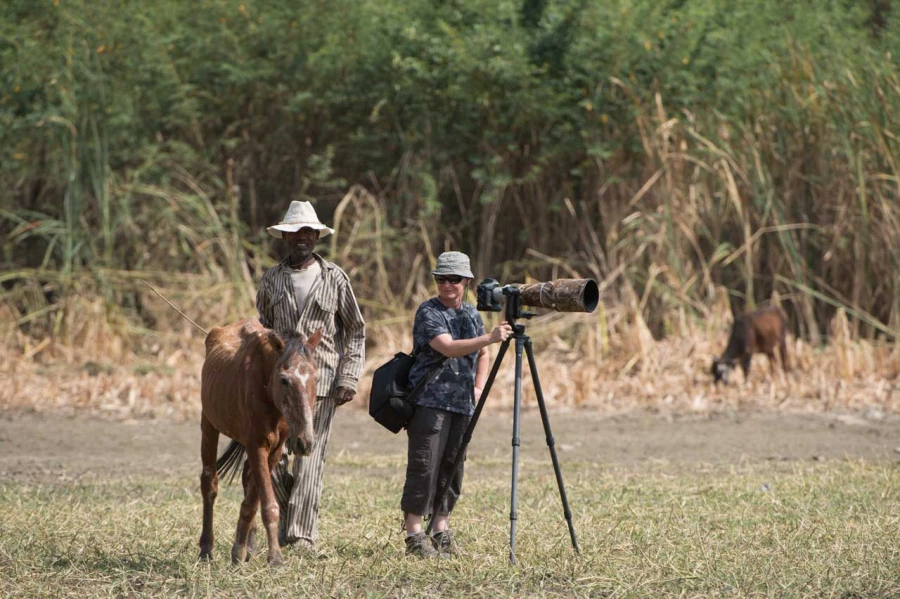 Ambiance pendant les stages photo animalière avec Amar Guillen,
