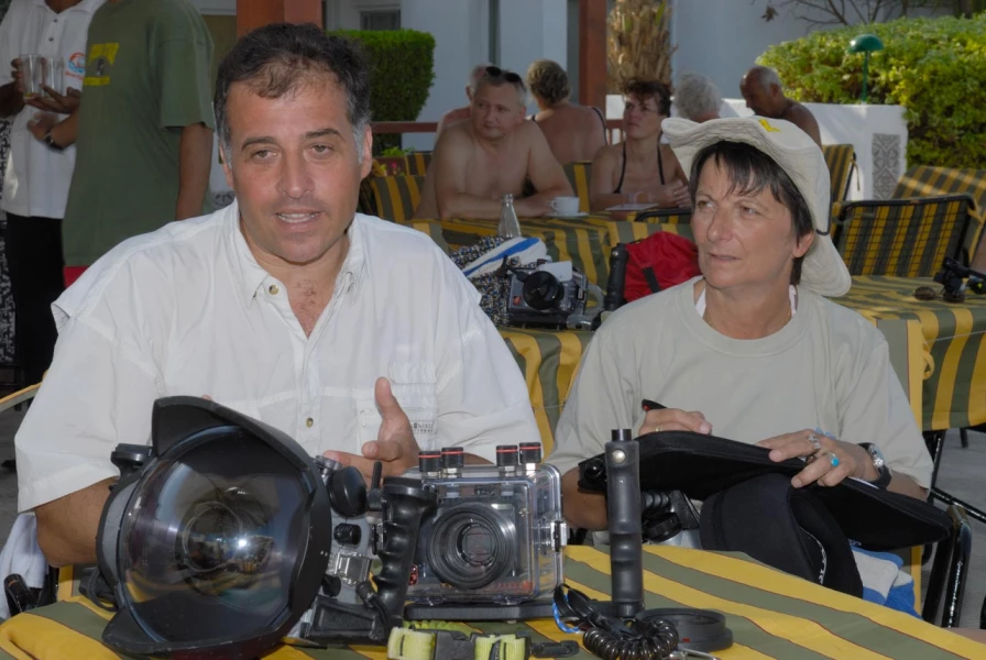 Ambiance des stages photo sous-marine avec Amar Guillen, Photogr