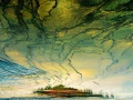 Photo conceptuelle au Yellowstone - Reflection sur l'eau