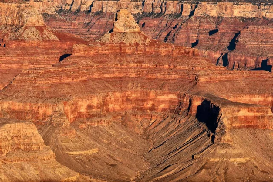 La rive sud du Grand Canyon dans l'état de l'Arizona aux Etats-