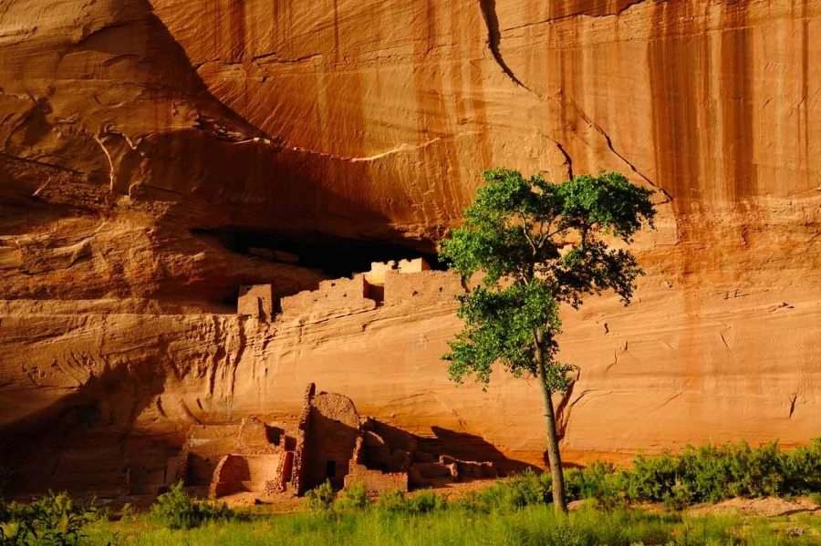 Paysage du Canyon de Chelly dans l'état de l'Arizona aux Etats-